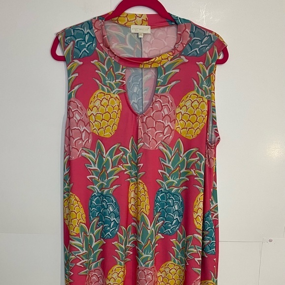 Simply Southern Pink‎ Pineapple Sleeveless Shirt Size XXL. - Picture 1 of 8